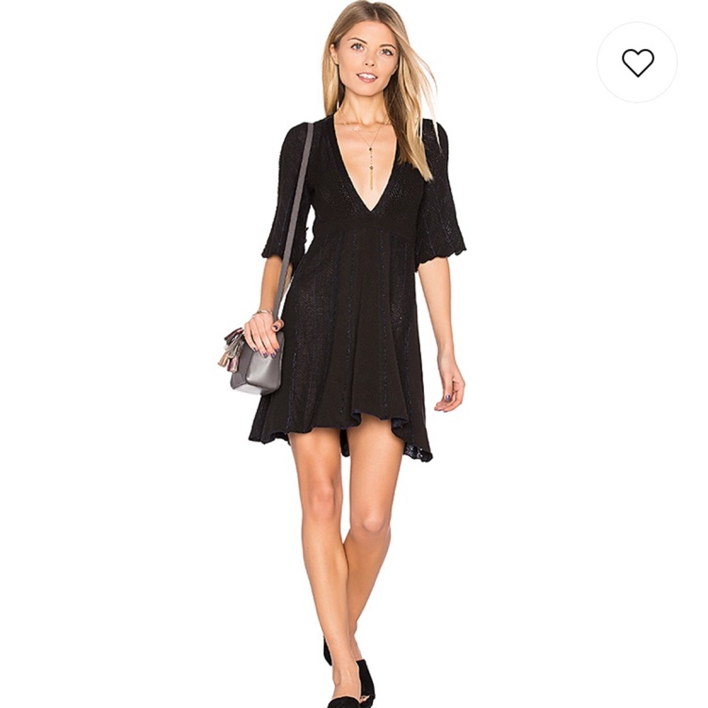 NWT Find Your Love Sweater Mini Dress in Navy XS